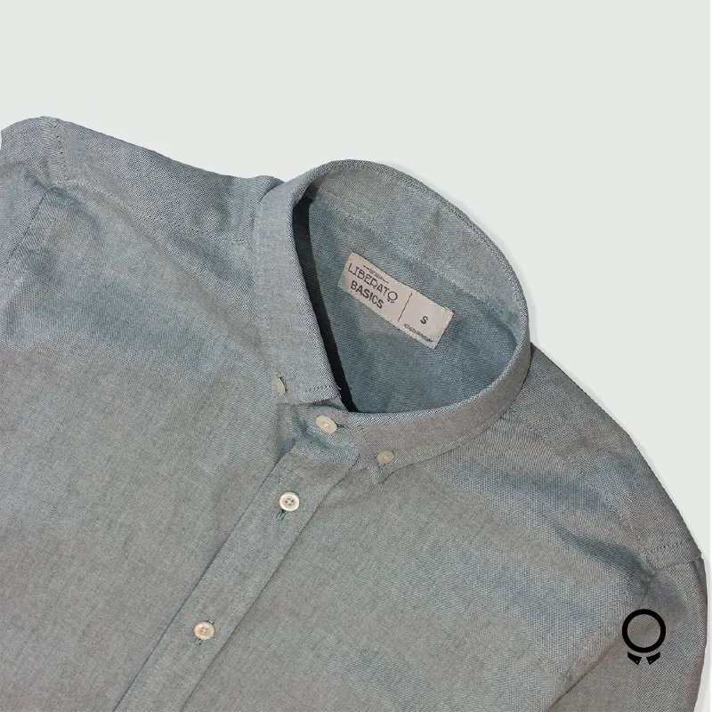CAMISA LIBERATO BASICS MANGAS LARGAS VERDE JASPEADO