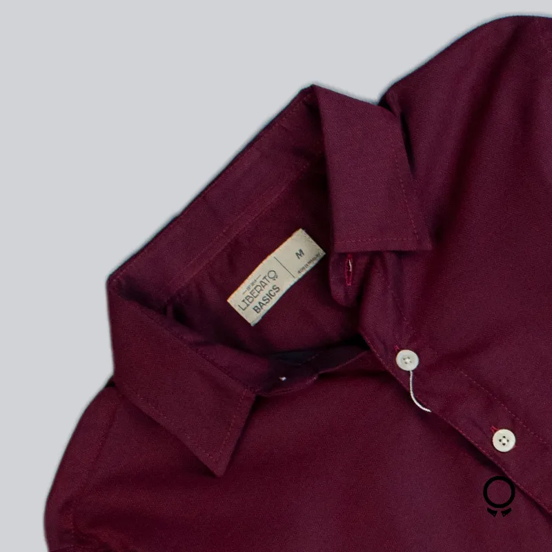 CAMISA LIBERATO BASICS MANGAS LARGAS BORDO OSCURO