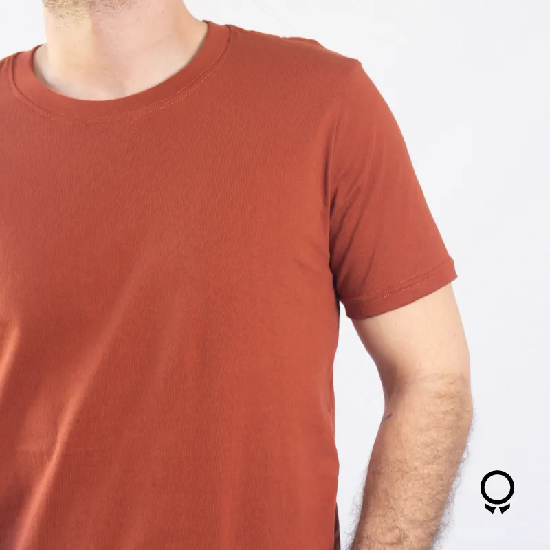 REMERA LIBERATO BASICS CUELLO REDONDO TERRACOTA