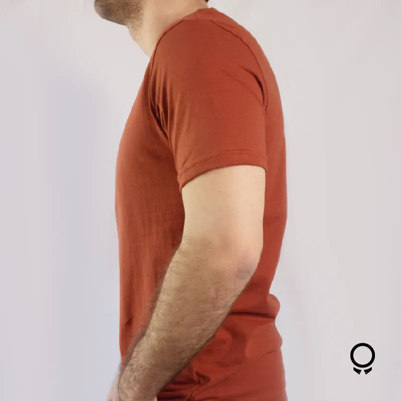 REMERA LIBERATO BASICS CUELLO REDONDO TERRACOTA