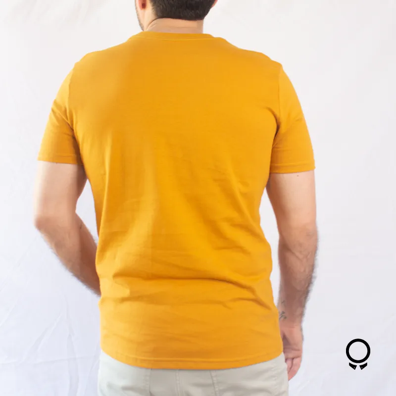 REMERA LIBERATO BASICS  CUELLO REDONDO MOSTAZA