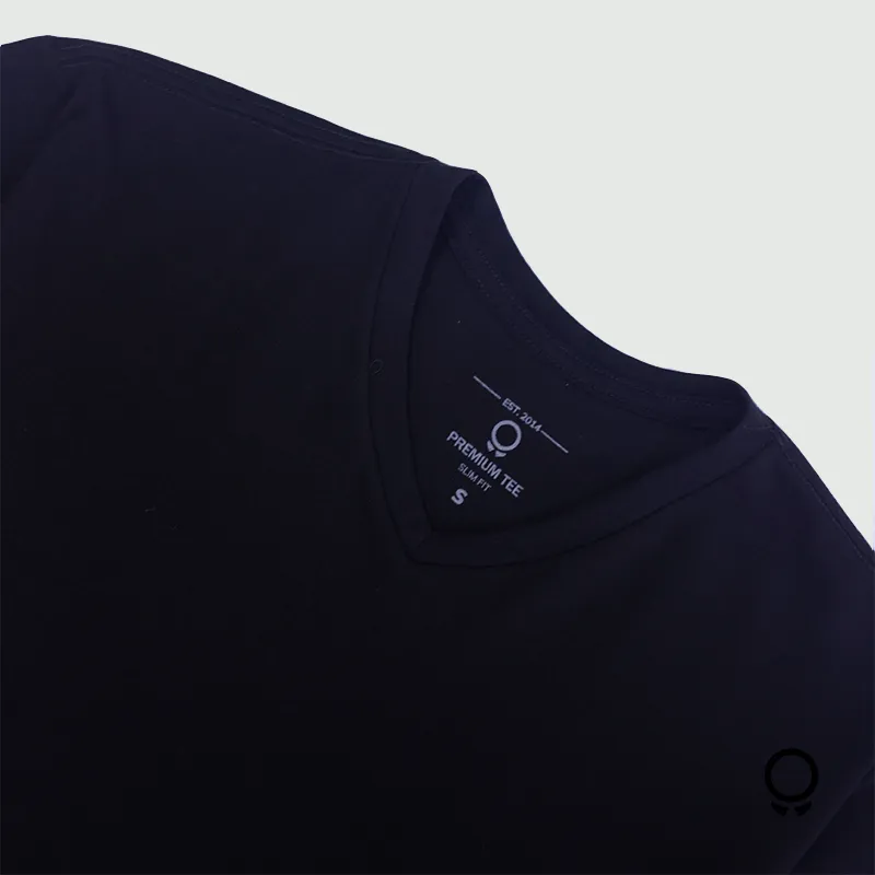 REMERA LIBERATO BASICS PREMIUM TEE V NEGRA