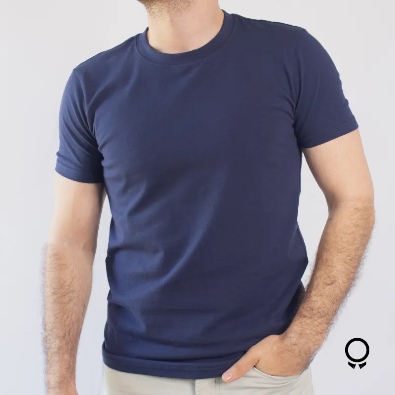 REMERA LIBERATO BASICS PREMIUM TEE REDONDO AZUL MARINO
