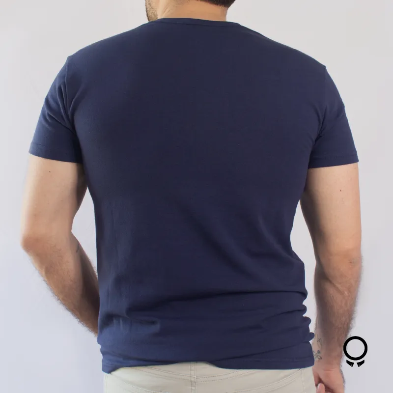 REMERA LIBERATO BASICS PREMIUM TEE REDONDO AZUL MARINO