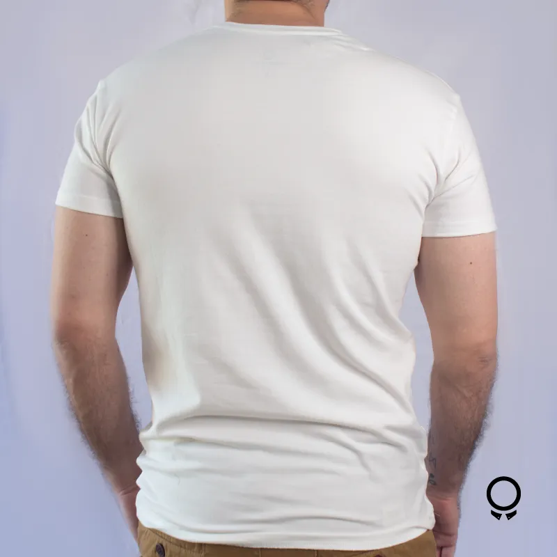 REMERA LIBERATO BASICS PREMIUM TEE V BLANCA