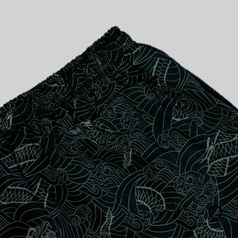 SHORT DE BAÑO LIBERATO BASICS DRAGON NEGRO