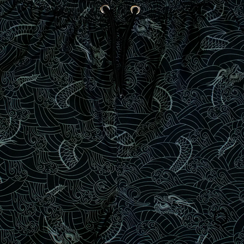 SHORT DE BAÑO LIBERATO BASICS DRAGON NEGRO