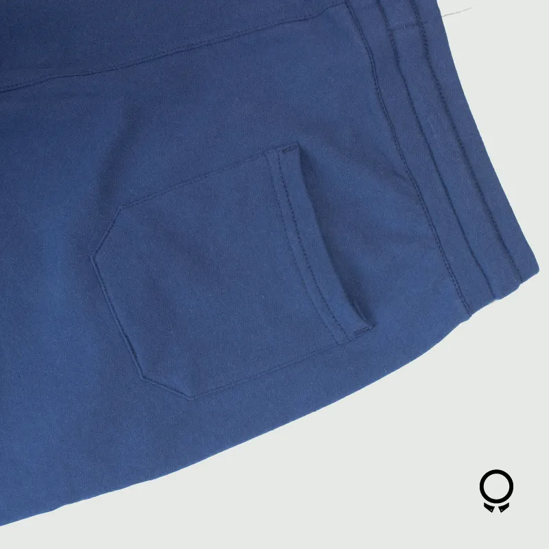 SHORT LIBERATO BASICS MOLETON  AZUL MARINO