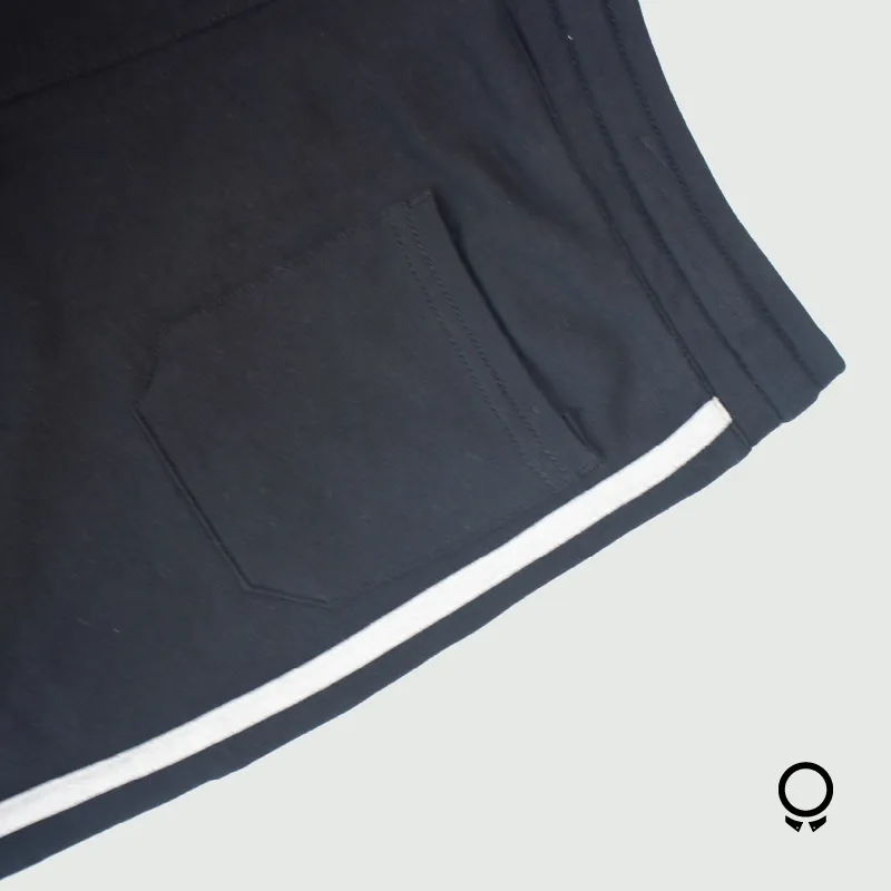 SHORT LIBERATO BASICS MOLETON NEGRO