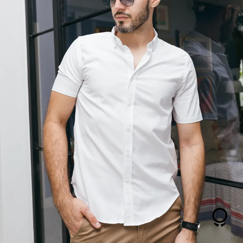 CAMISA LIBERATO BASICS OXFORD PREMIUM M/C BLANCO