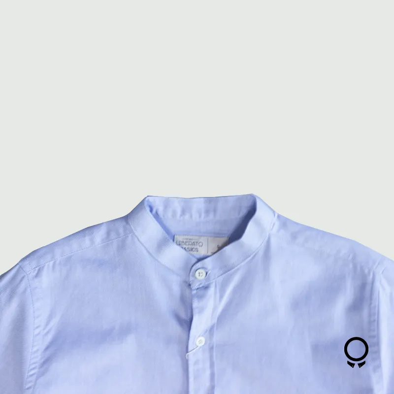 CAMISA LIBERATO BASICS M/L CUELLO MAO OXFORD CELESTE