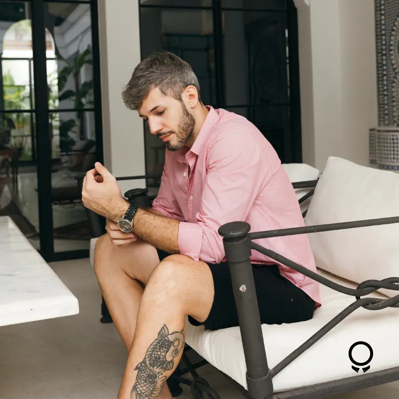 CAMISA LIBERATO BASICS M/L ROJO CON RAYITAS