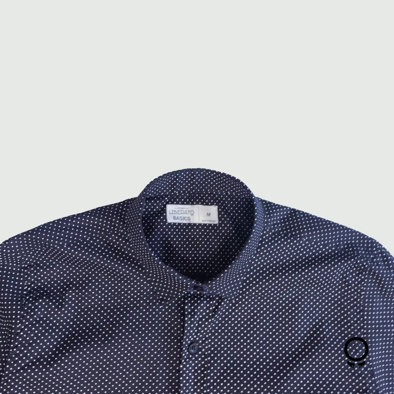 CAMISA LIBERATO BASICS M/L NEGRO MOTITAS