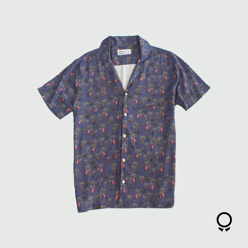 CAMISA PLAYERA LIBERATO BASICS ESTAMPADA VERDE