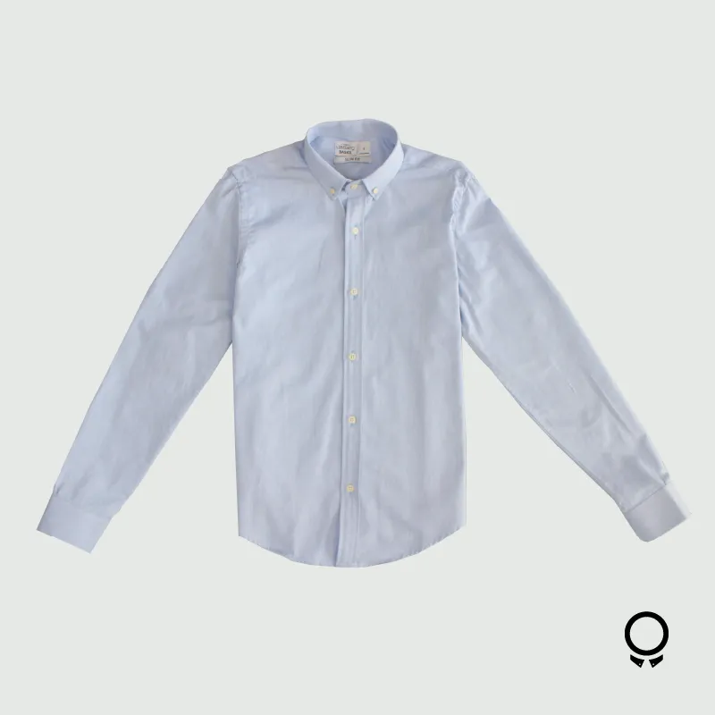 CAMISA LIBERATO BASICS MANGAS LARGAS  CELESTE