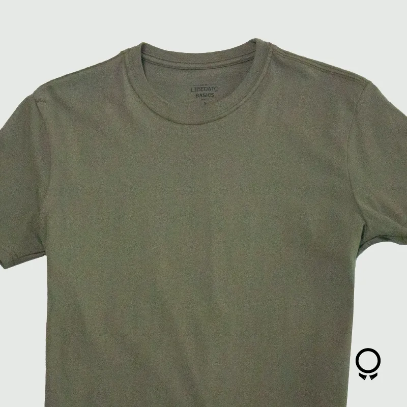 REMERA LIBERATO BASICS REDONDO VERDE