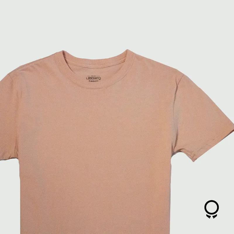 REMERA LIBERATO BASICS REDONDO ROSADO