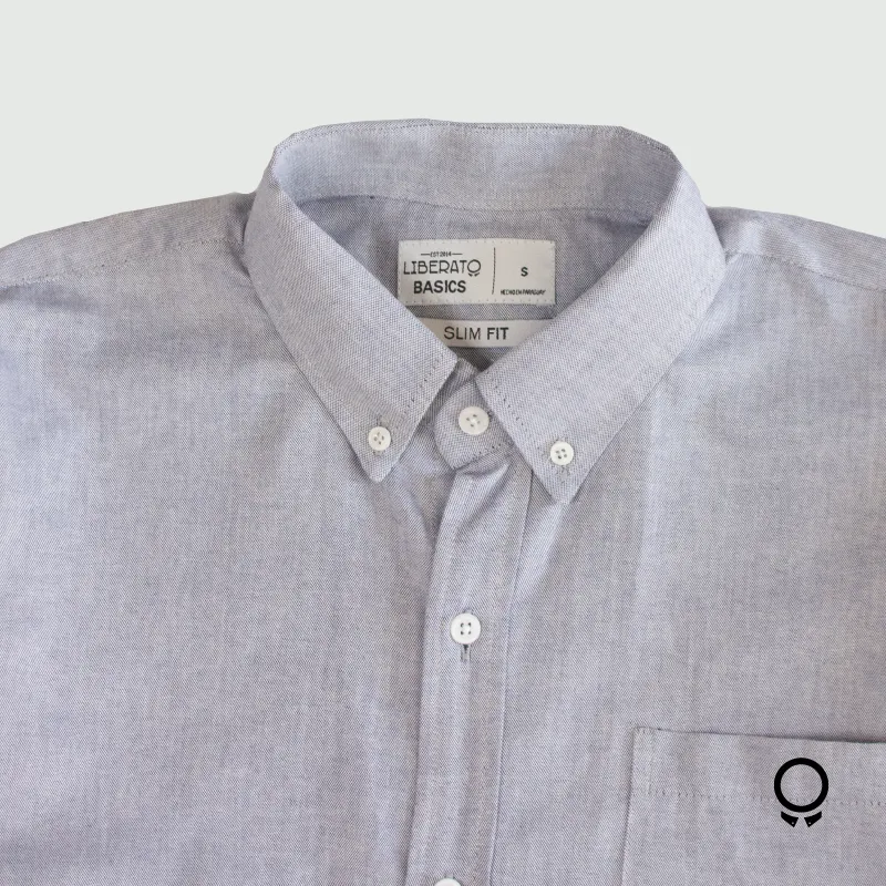 CAMISA LIBERATO BASICS OXFORD GRIS
