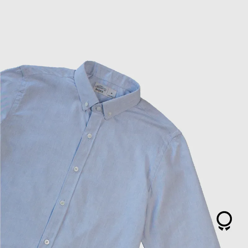 CAMISA LIBERATO BASICS MANGAS LARGAS CELESTE