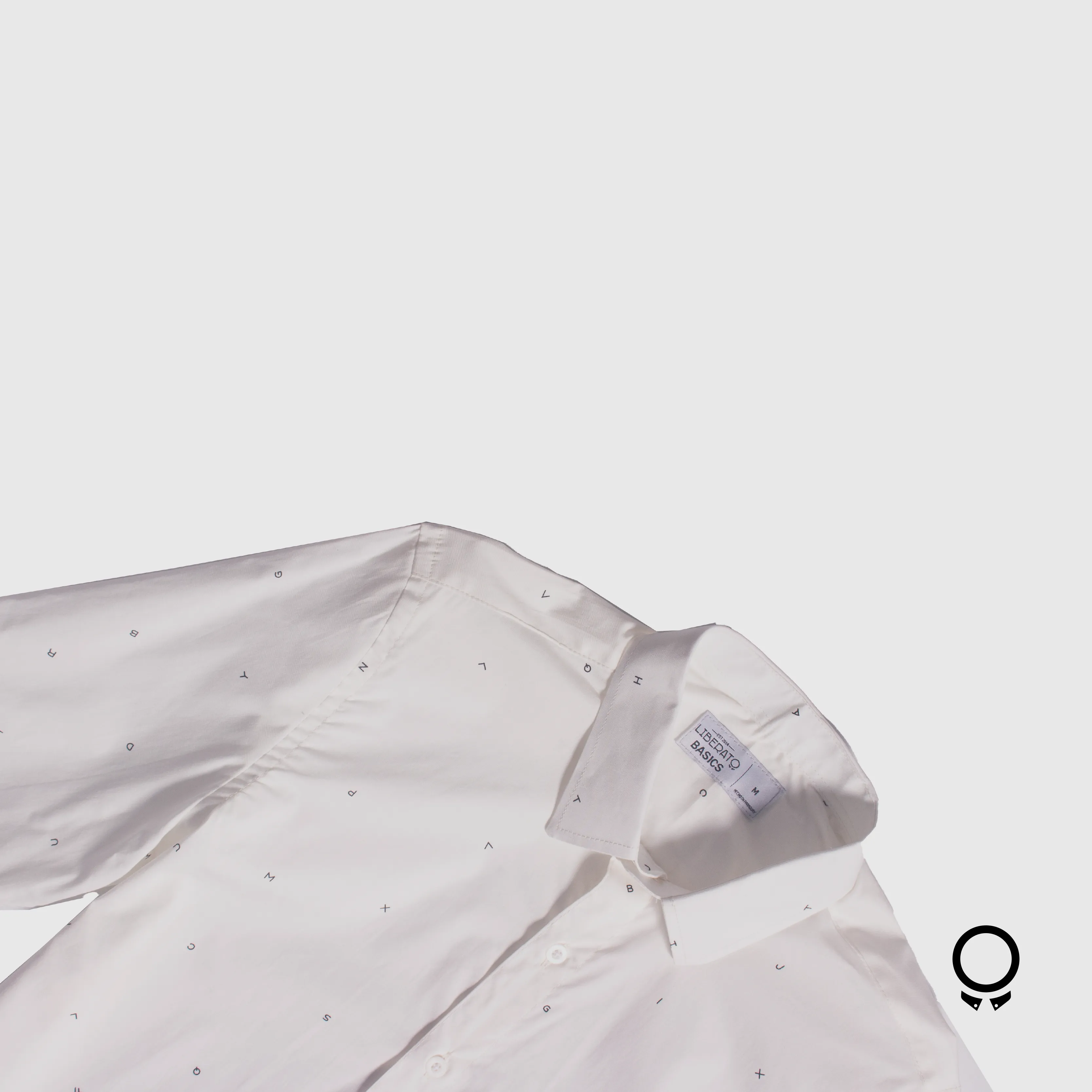 CAMISA LIBERATO BASICS MANGAS LARGAS BLANCO LETRAS