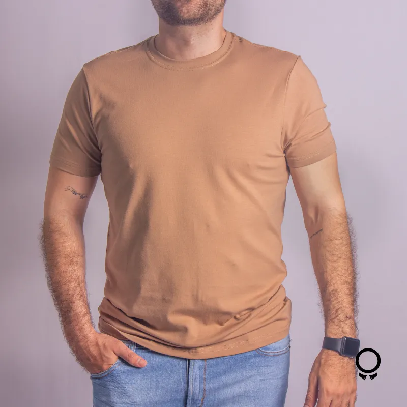 REMERA LIBERATO BASICS PREMIUM TEE BEIGE