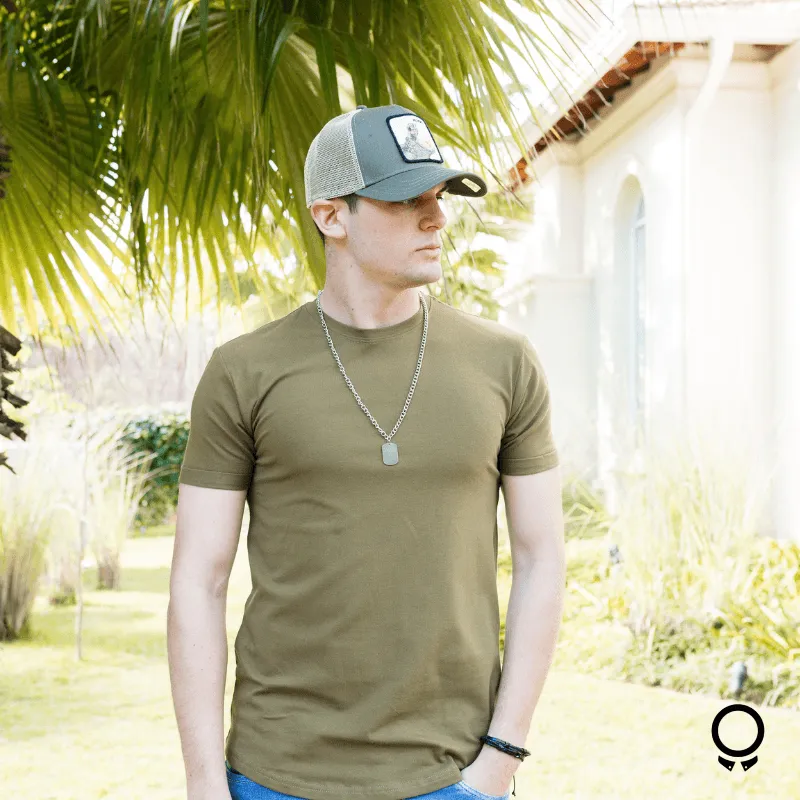 REMERA LIBERATO BASICS PREMIUM TEE CURVA VERDE