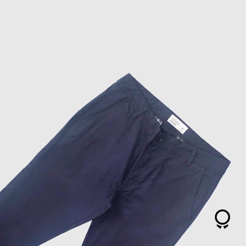 PANTALON CHINO LIBERATO BASICS AZUL MARINO