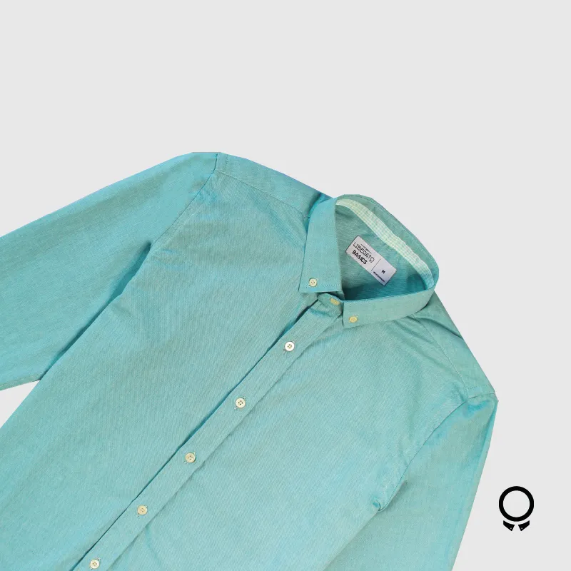 CAMISA LIBERATO BASICS MANGAS LARGAS VERDE AGUA