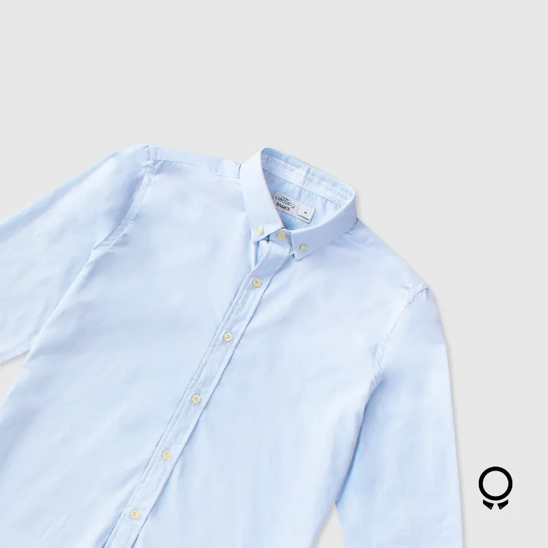 CAMISA LIBERATO BASICS MANGAS LARGAS CELESTE