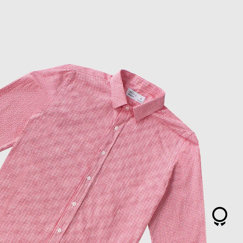 CAMISA LIBERATO BASICS MANGAS LARGAS CUDRITOS ROJOS