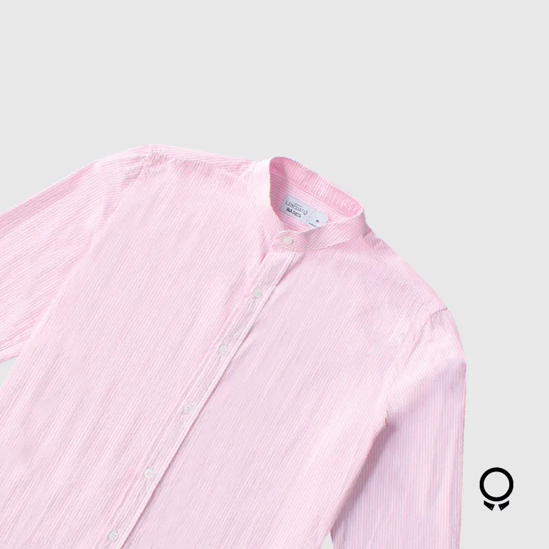 CAMISA LIBERATO BASICS MAO ROSADO RAYAS