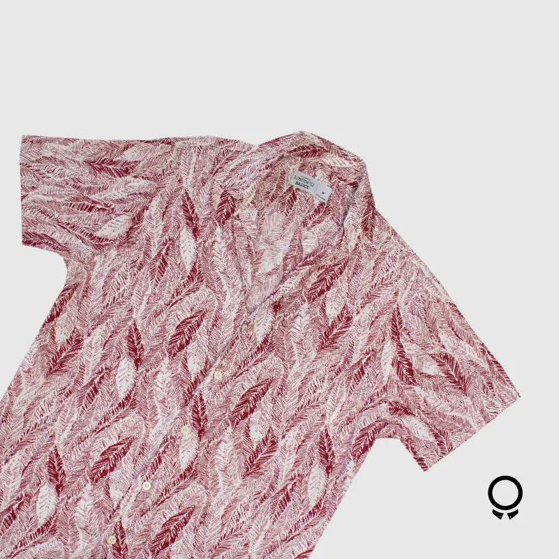 CAMISA LIBERATO BASICS PLAYERA HOJAS BORDO