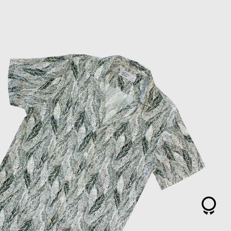 CAMISA LIBERATO BASICS PLAYERA HOJAS VERDE MUSGO