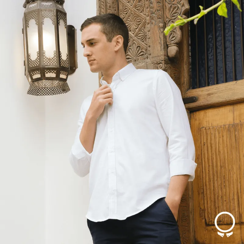CAMISA LIBERATO BASICS MANGAS LARGAS BLANCO