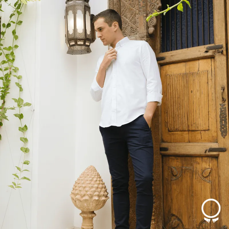 CAMISA LIBERATO BASICS MANGAS LARGAS BLANCO