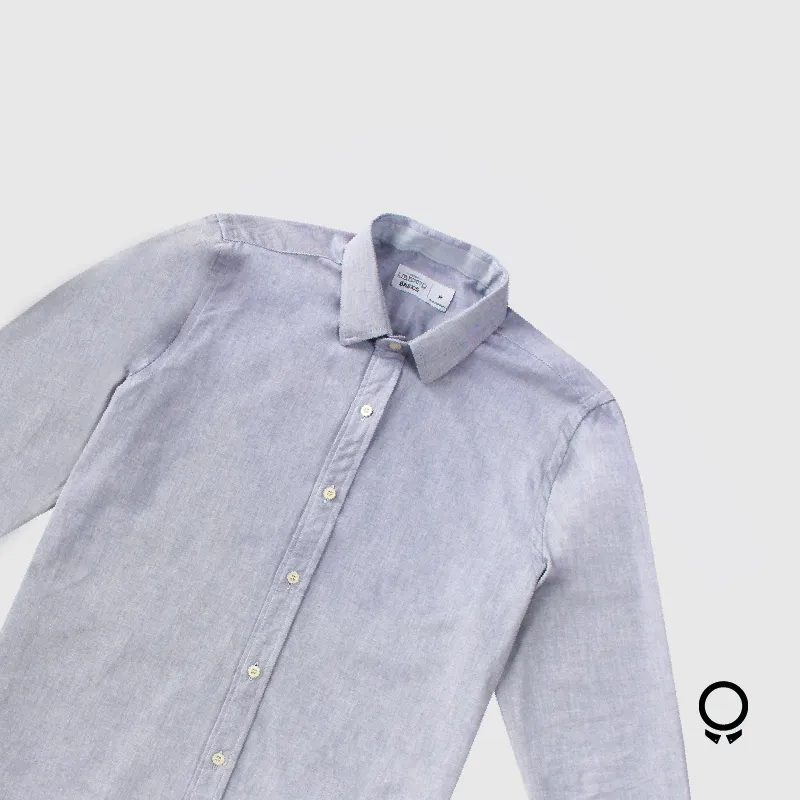 CAMISA LIBERATO BASICS MANGAS LARGAS AZUL
