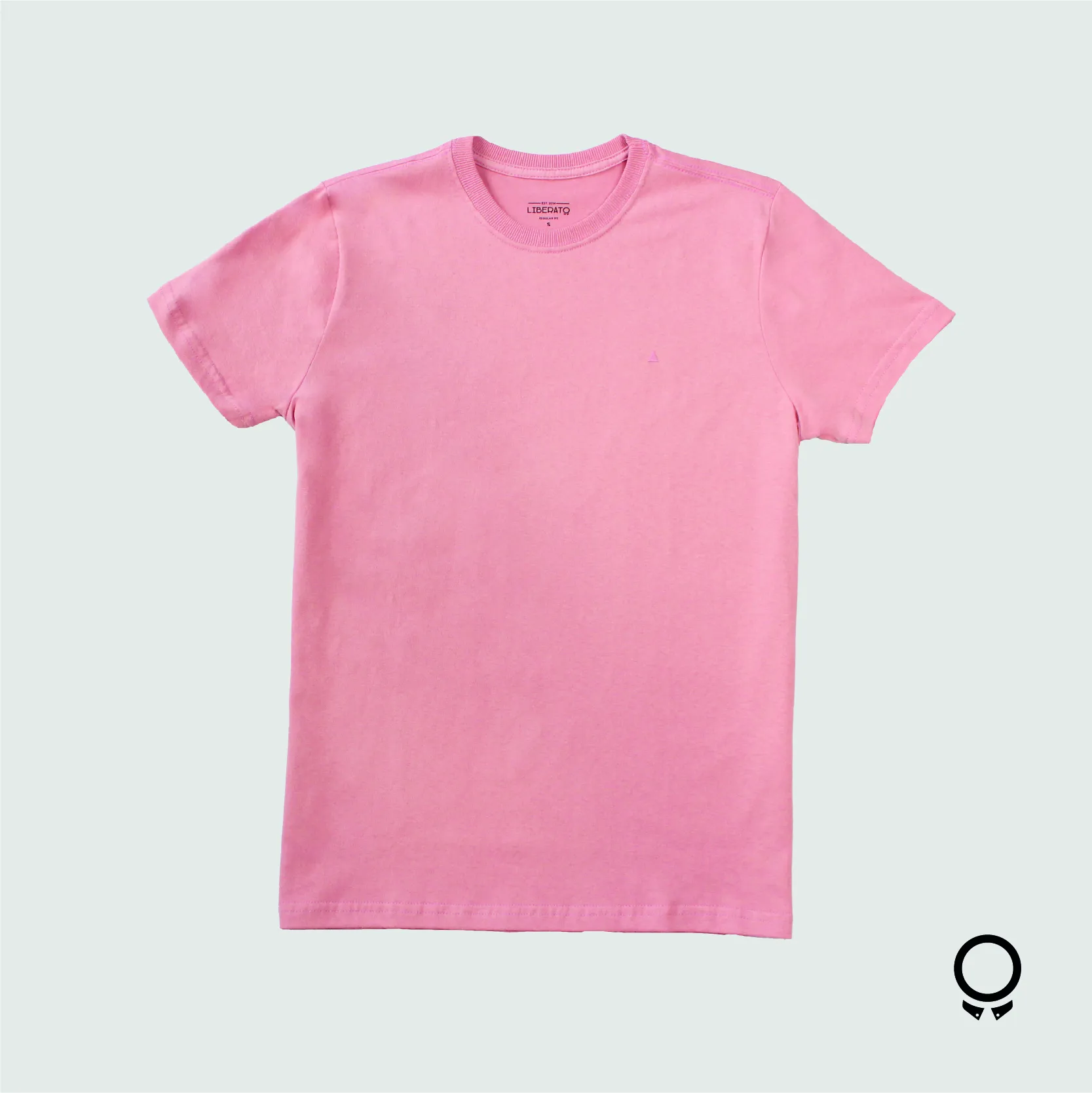 REMERA LIBERATO BASICS REGULAR FIT ROSADO RELIEVE