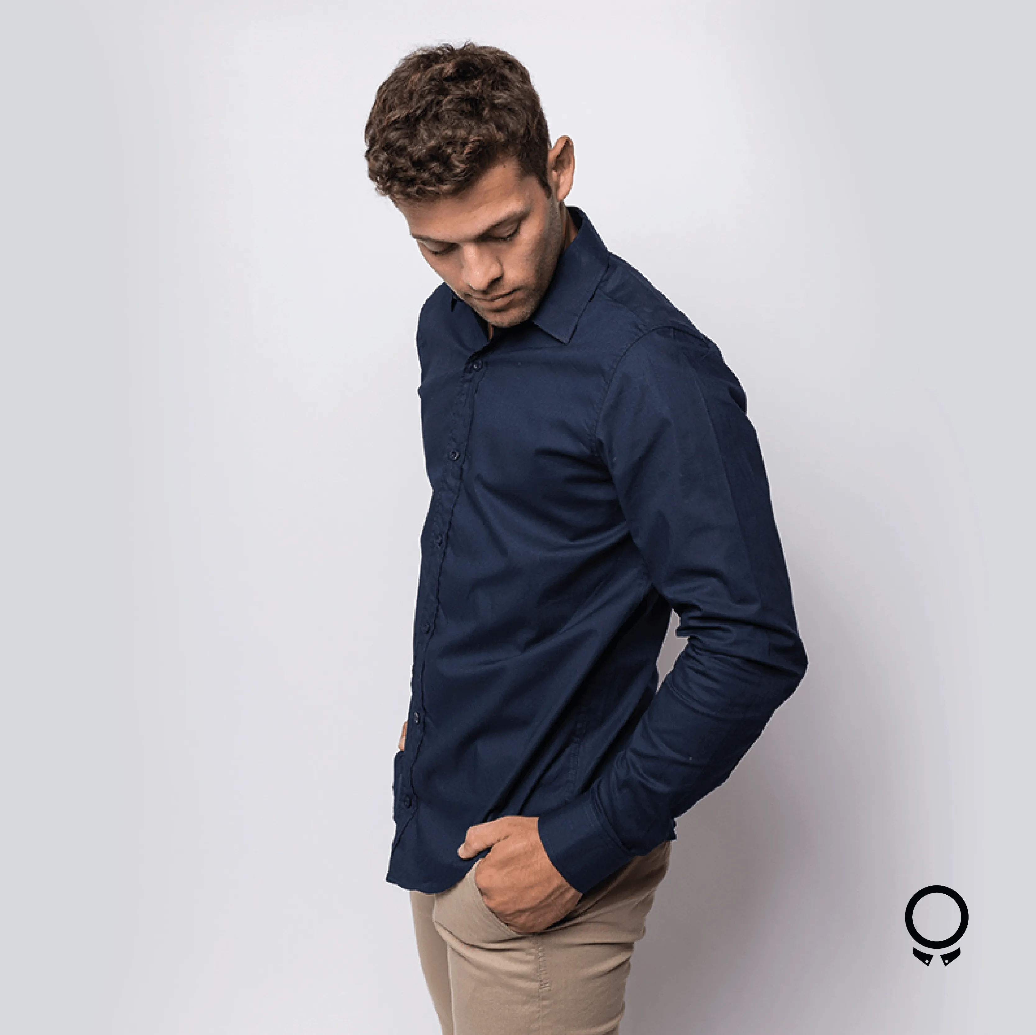 CAMISA LIBERATO BASICS MANGAS LARGAS AZUL