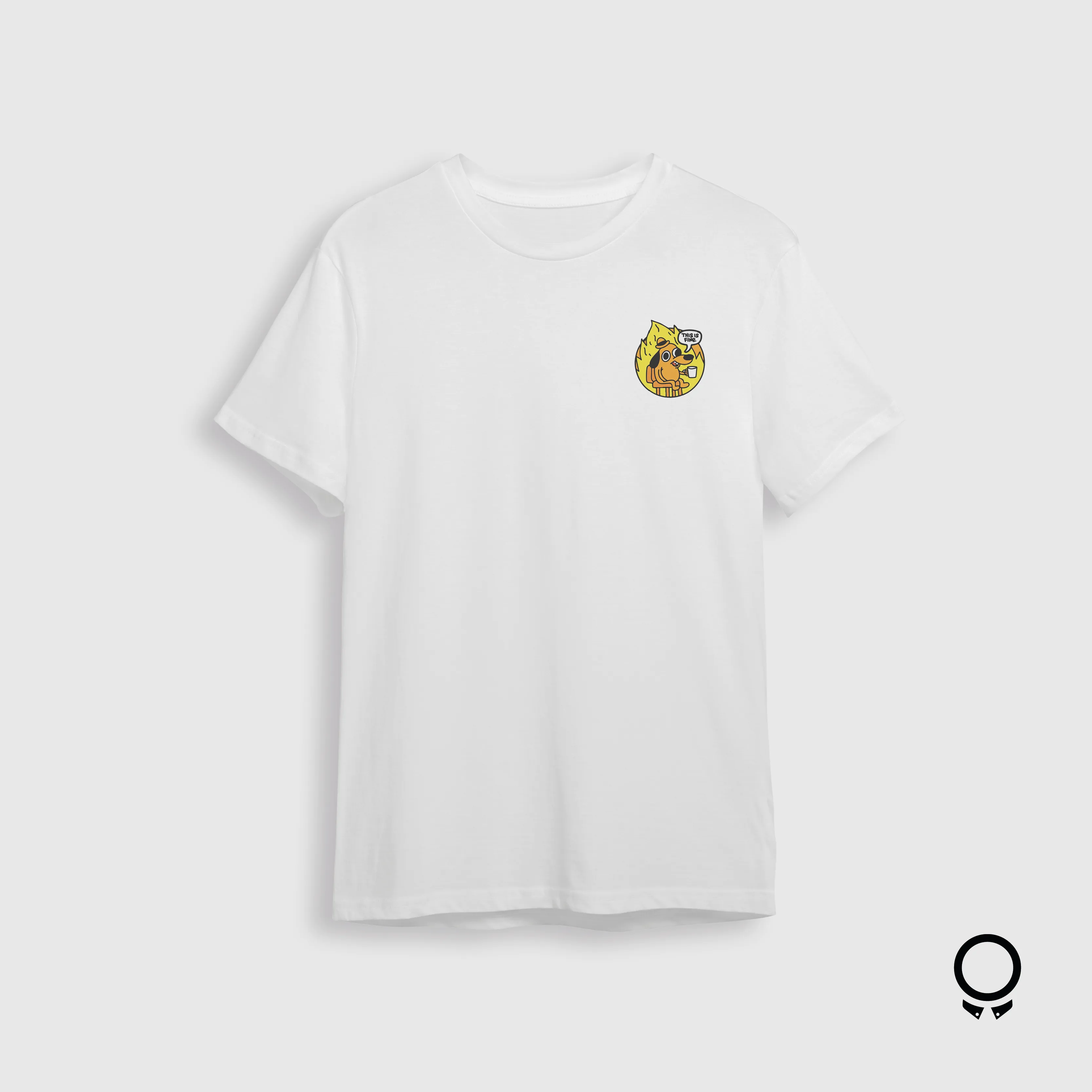 REMERA LIBERATO BASICS OVERSIZED BLANCA THIS IS FINE