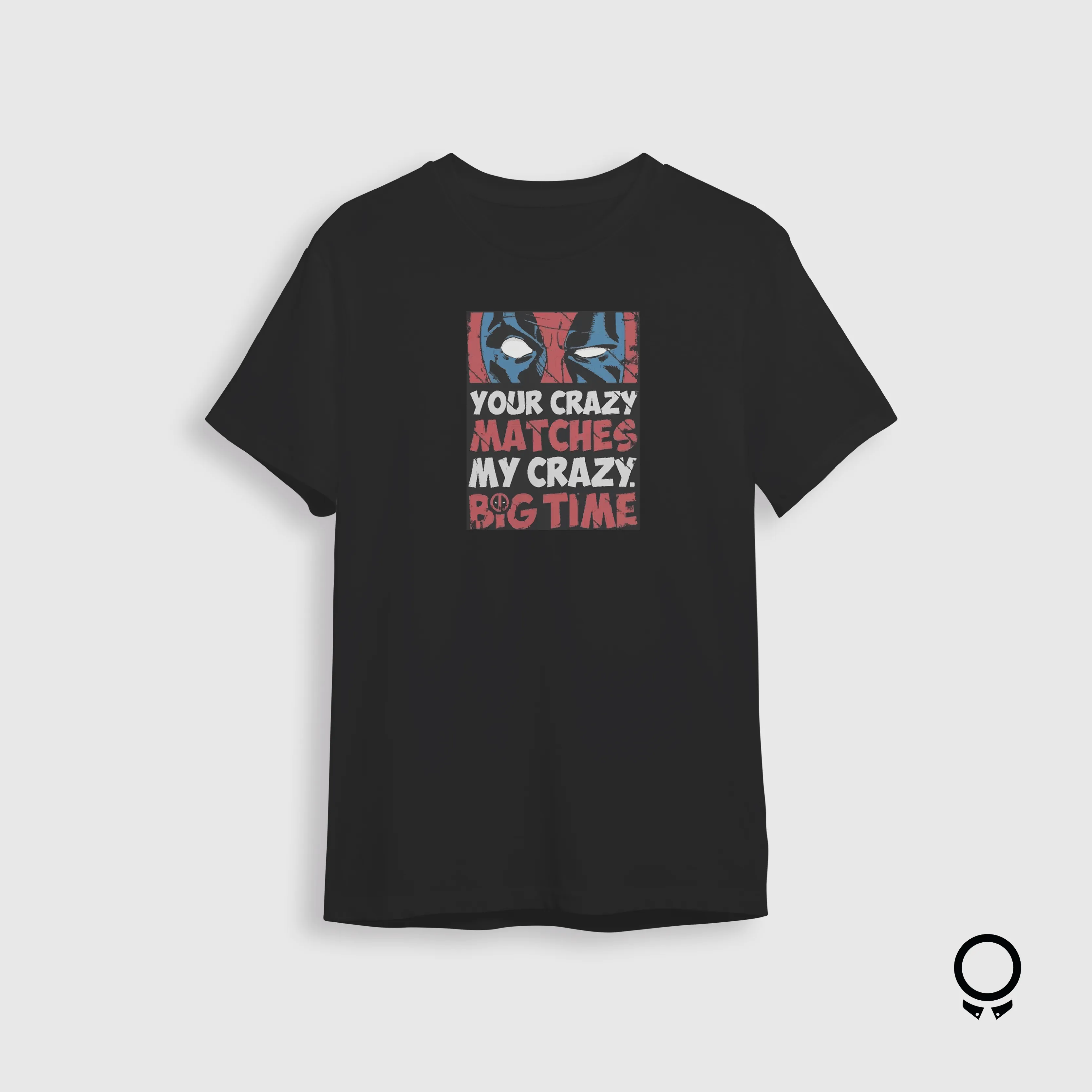 REMERA LIBERATO BASICS NEGRA REGULAR FIT DEADPOOL
