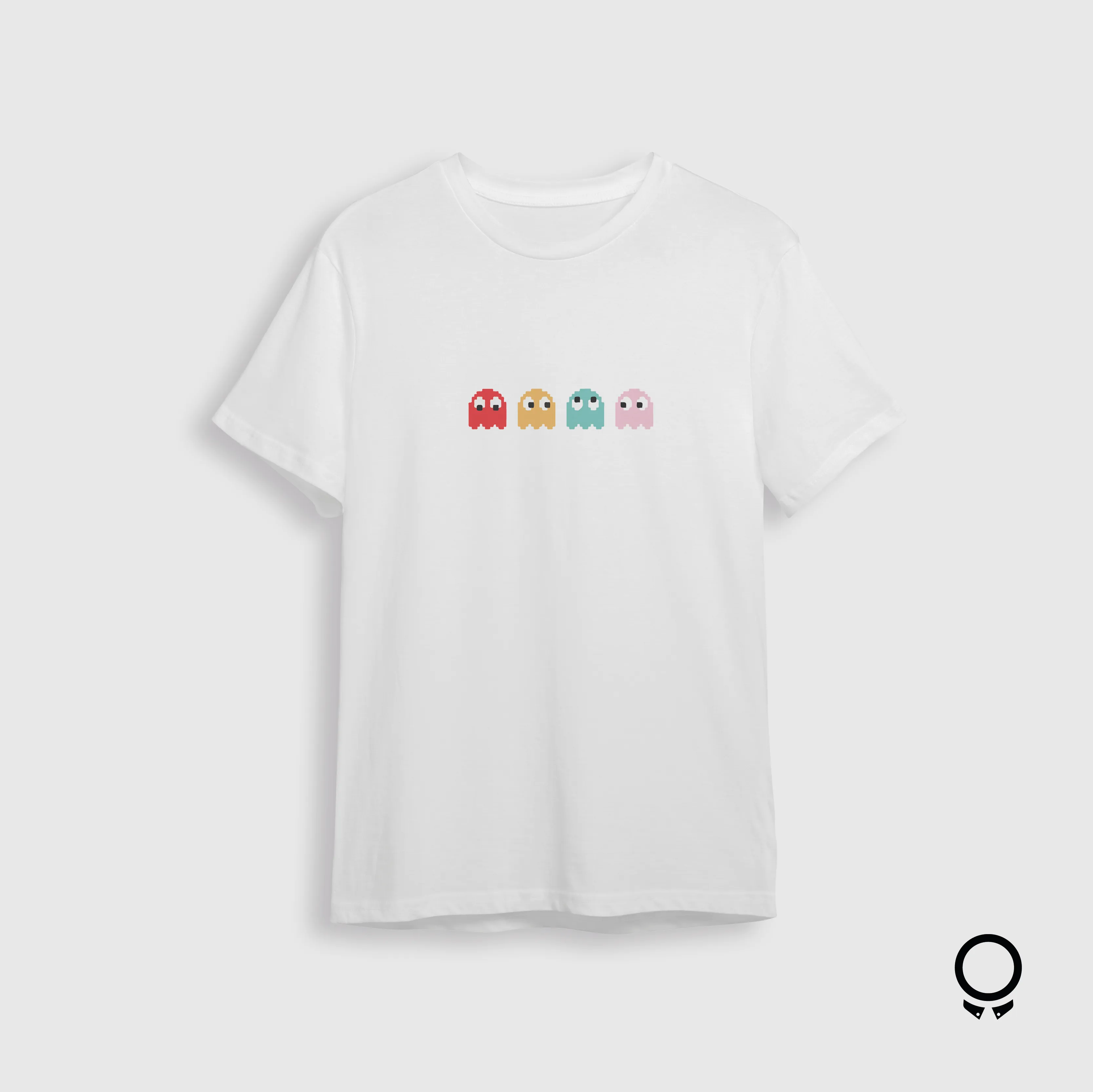 REMERA LIBERATO BASICS REGULAR FIT BLANCA PAC MAN