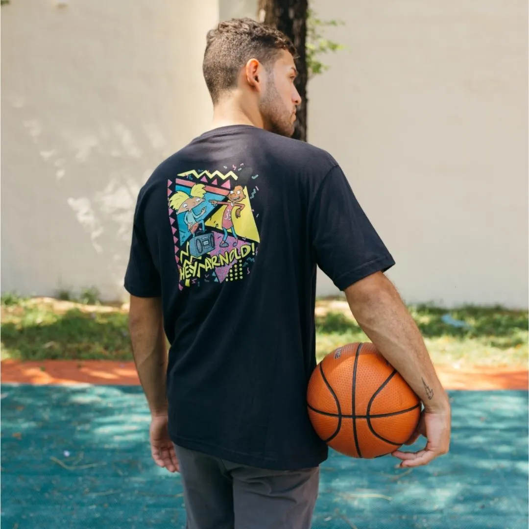 REMERA LIBERATO BASICS OVERSIZED NEGRA HEY ARNOLD