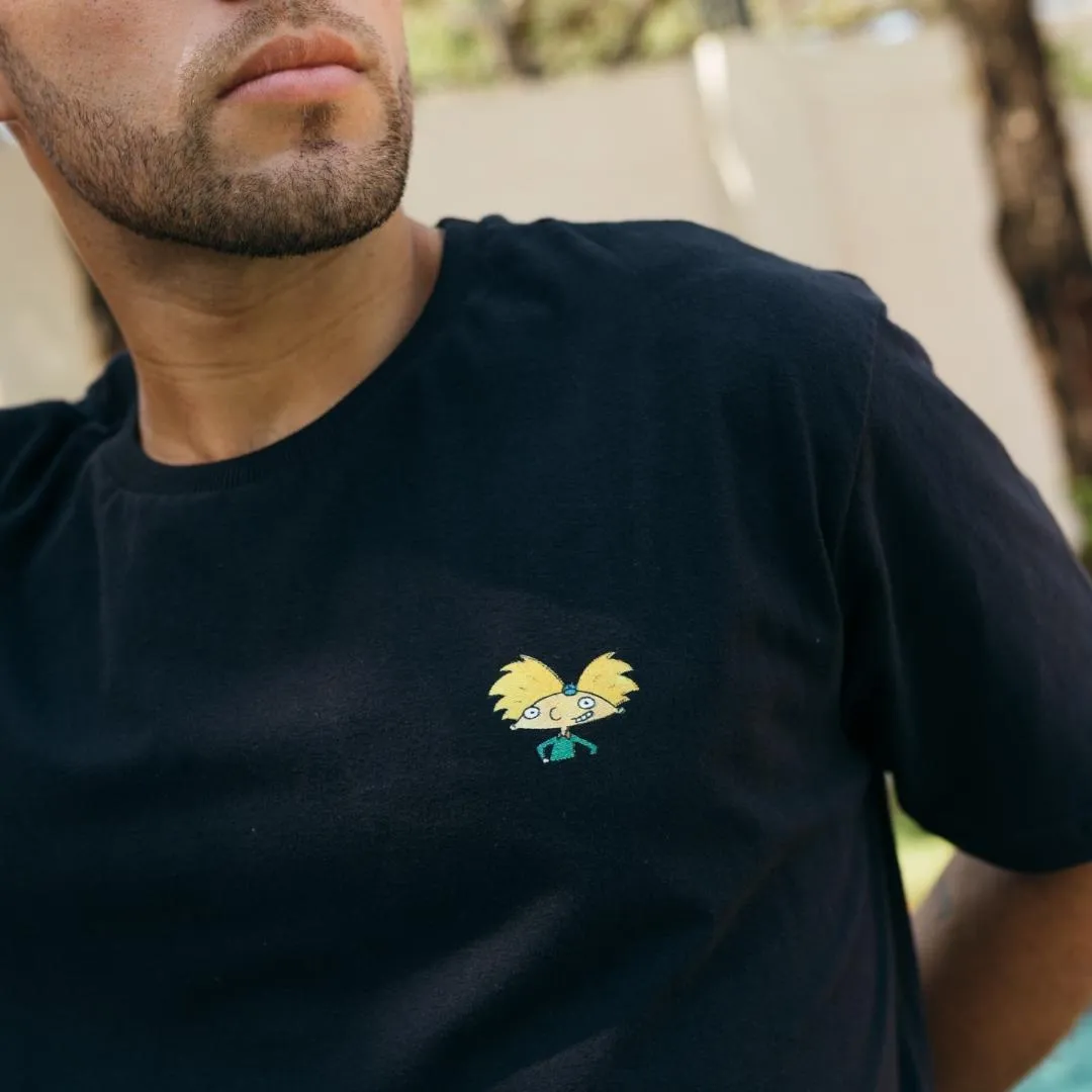 REMERA LIBERATO BASICS OVERSIZED NEGRA HEY ARNOLD