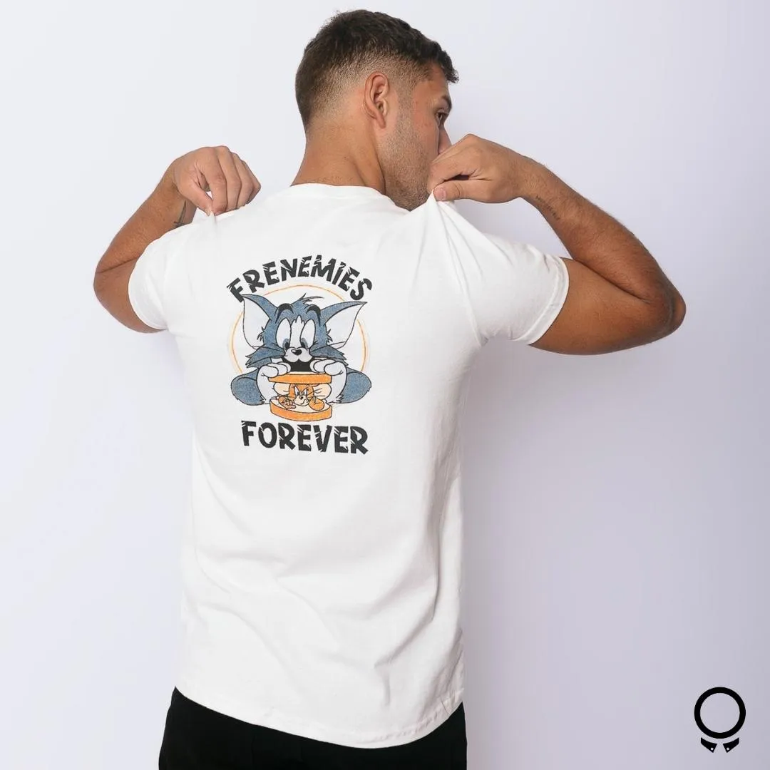 REMERA LIBERATO BASICS REGULAR BLANCA FRENEMIES FOREVER