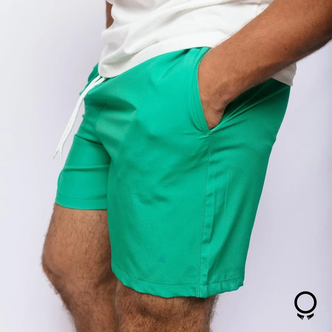 SHORT DE BAÑO LIBERATO BASICS VERDE