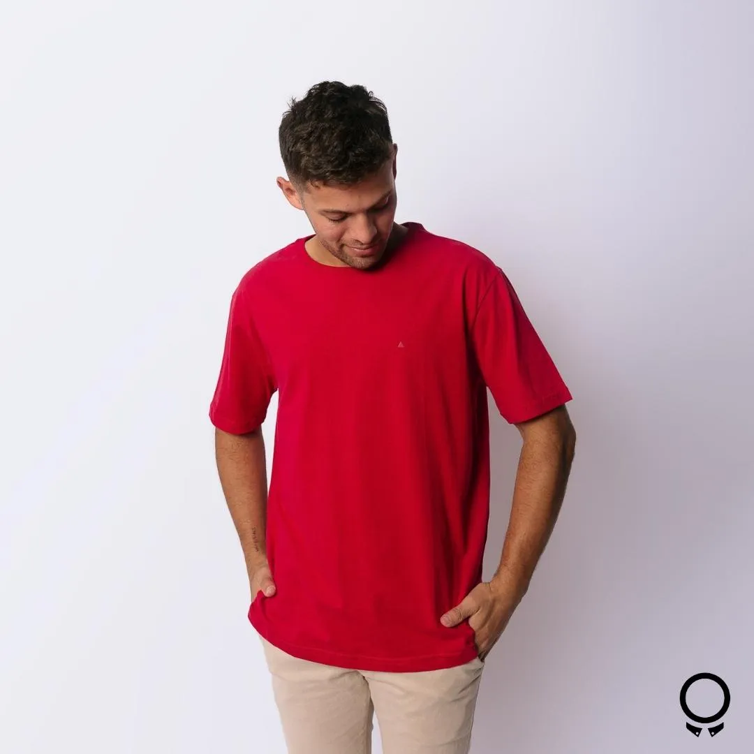 REMERA LIBERATO BASICS OVERSIZE ROJA