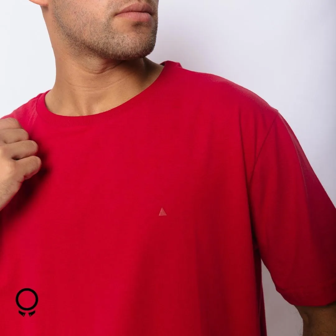 REMERA LIBERATO BASICS OVERSIZE ROJA