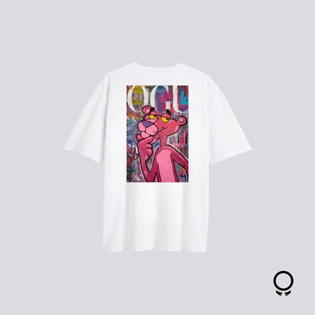 REMERA LIBERATO BASICS OVERSIZE PINK PANTHER POP ART POSTER
