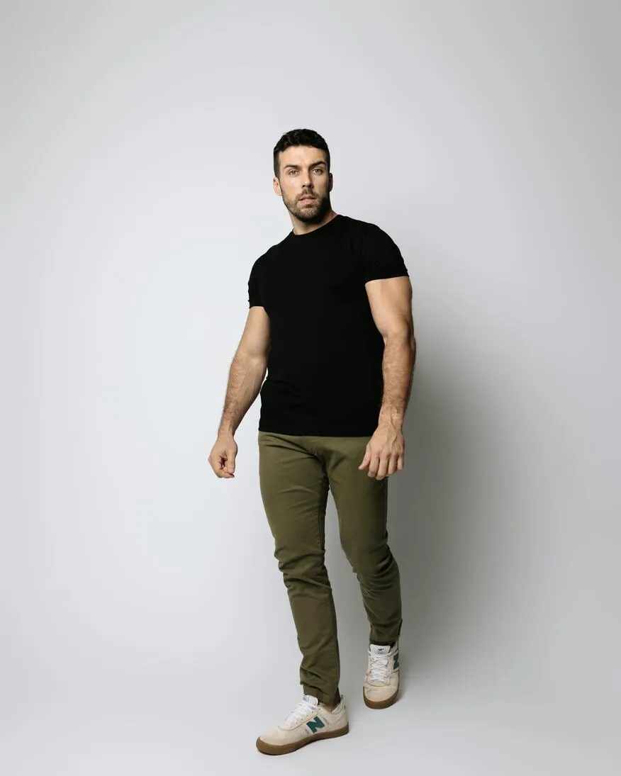 PANTALON CHINO LIBERATO BASICS VERDE