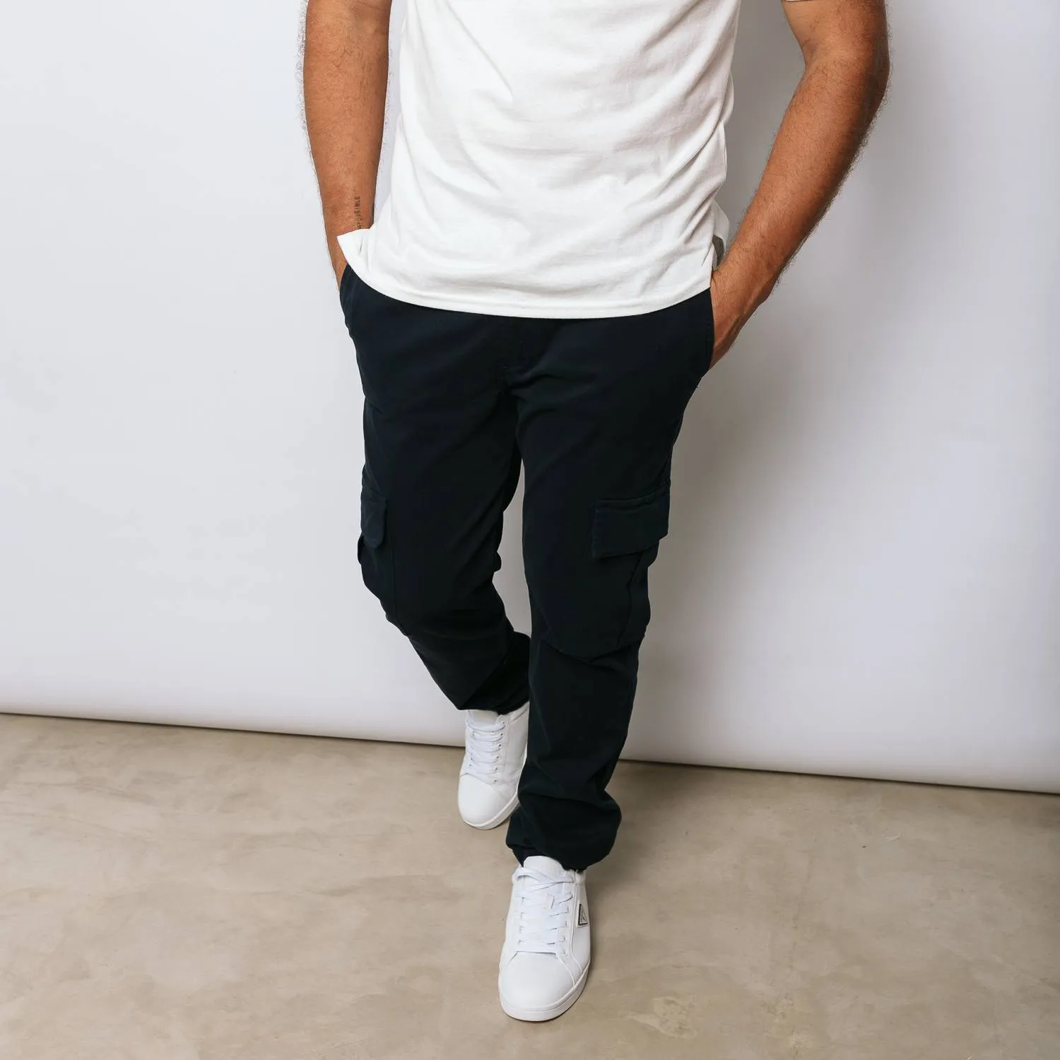 PANTALON CARGO LIBERATO BASICS AZUL MARINO
